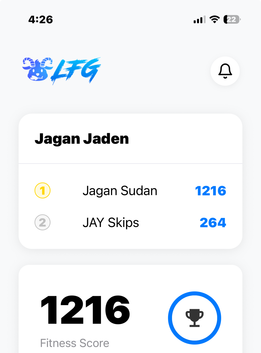 LFG App Screenshot